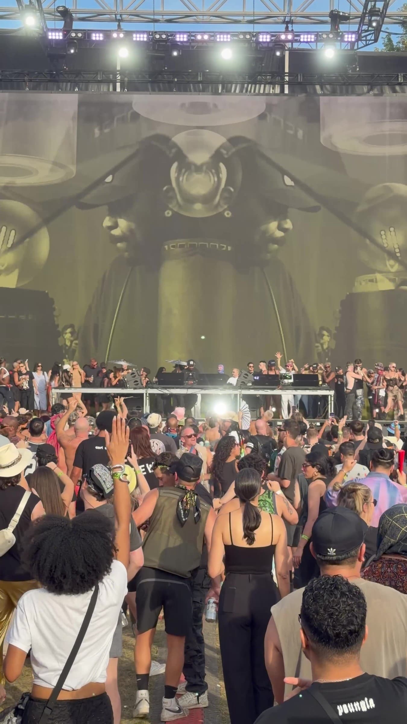 During Derrick Carter’s September 7 set at ARC Music Festival. Video still.